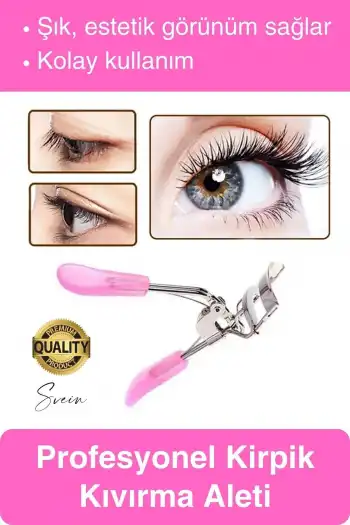 Premium Kirpik Kıvırma Makinesi Manuel Paslanmaz Çelik Şekillendirici Eyelash Curler Kıvırıcı