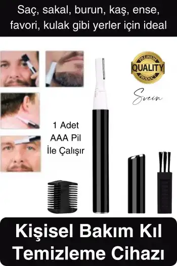 Kişisel Burun Kulak Kılı Alma ve Temizleme Makinası Favori Ense Kaş Şekillendirme Bıyık Sakal