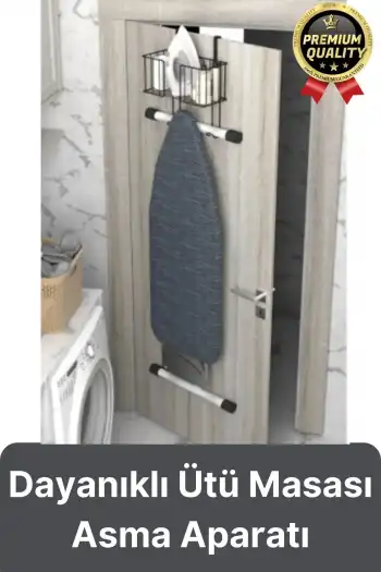 Çok Amaçlı Kapı Arkası Alan Tasarrufu Sağlayan Dayanıklı Kolay Montajlı Ütü Masası Asma Aparatı