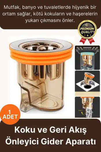 Özel Üretim Banyo Mutfak Küvet DN40-DN50 Borularıyla Uyumlu Koku ve Geri Akış Önleyici Gider Aparatı