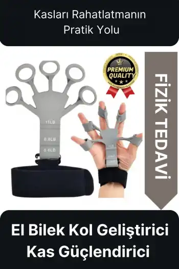 Pratik Silikon El Bilek Parmak Kol Kas Güçlendirici Geliştirici Fizik Tedavi Egzersiz Lastik Kayışı