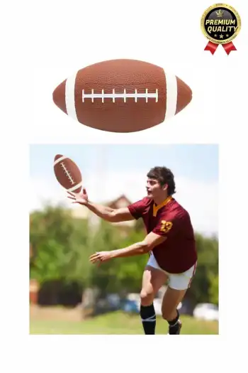 Profesyonel Dayanıklı Maç Antreman Spor Genç Eğlence Oyun Rugby Kauçuk Amerikan Futbol Topu - 1 Adet