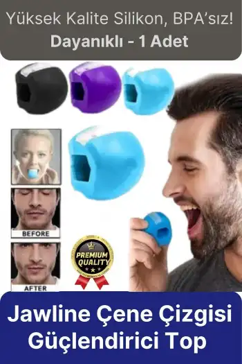 Yüksek Kalite BPA İçermeyen Silikon Jawline Çene Çizgisi Güçlendirici Egzersiz Topu Başlangıç Seviye