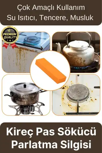 Çok Amaçlı Su Isıtıcı Tencere Musluk Lavabo Kireç Pas Leke Kir Temizleme Sökücü Parlatma Silgisi