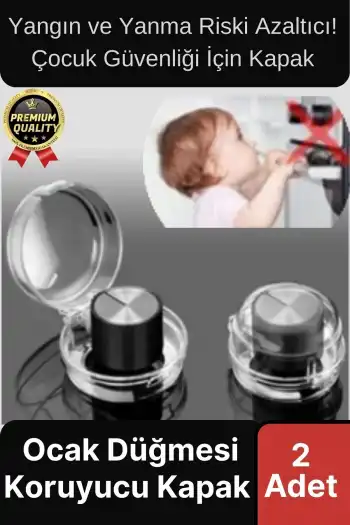 Özel Üretim Pratik Yangın Yanma Önleyici Çocuk Güvenlik Fırın Gaz Ocak Düğmesi Koruyucu Kapak 2 Adet