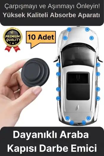 Yüksek Kalite Dayanıklı Çarpma Engelleyici Araba Oto Kapı Sesi Darbe Emici Absorbe Aparatı 10 Adet