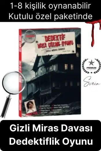 Yeni Seri Katil Kim Bulma Oyunu Kutulu Gizli Miras Davası Cinayetleri Vaka Çözme Grup Aktivitesi