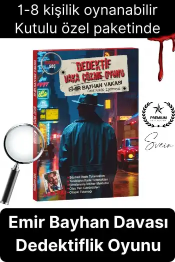 Yeni Seri Katil Kim Bulma Oyunu Kutulu Dedektif Grup Aktivitesi Dava Vaka Çözme Emir Bayhan Davası