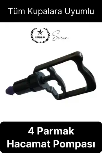 Kolay Kullanım 4 Parmak Hacamat Pompası Tüm Kupalarla Uyumlu Plastik Dayanıklı 1 Adet Kan Dolaşımı