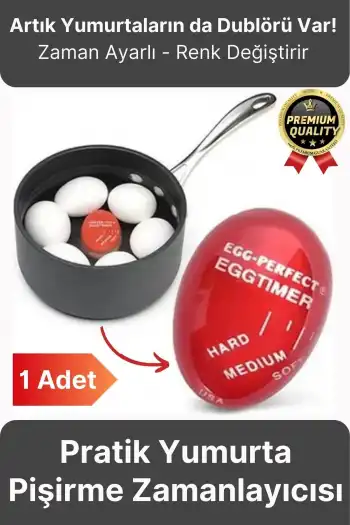 Özel Üretim Pratik Zaman Ayarlı Renk Değiştiren Dublör Yumurta Pişirme Haşlama Zamanlayıcısı 1 Adet