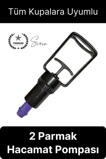 Kolay Kullanım 2 Parmak Hacamat Pompası Tüm Kupalarla Uyumlu Plastik Dayanıklı 1 Adet Kan Dolaşımı