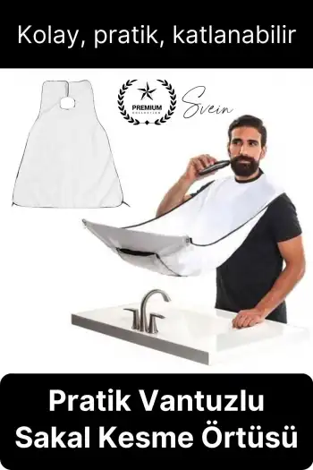 Sakal Traş Örtüsü Ayna Yapışkan Vantuzlu Saç Kesme Düzeltme Bezi Berber Aksesuar Evde Katlanabilir