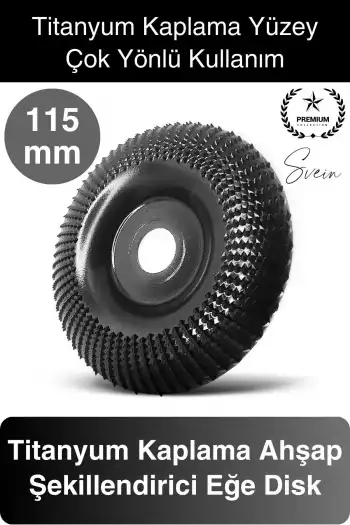 Titanyum 115 mm Törpüleme Oyma Eğe Diski Ahşap Taşlama Makine Uyumlu Kesici Oyuk Açma Testeresi