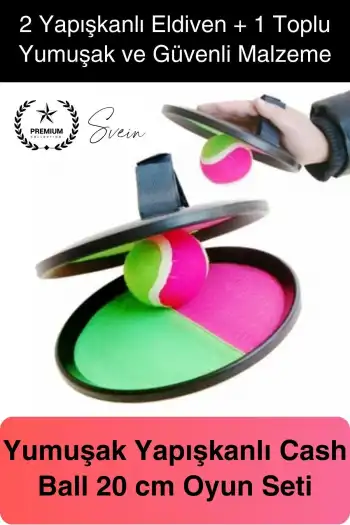 Yapışkanlı Top At Tut Yakalama Cash Ball Oyun Seti Aktivite Oyunu Dış Mekan Oyuncağı Cırt Cırtlı