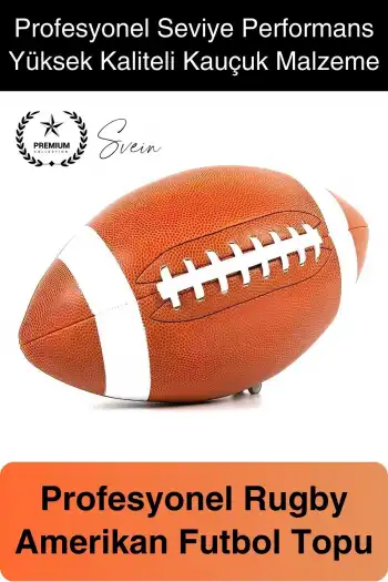 Premium Amerikan Futbol Topu Kauçuk Genç Yetişkin Maç Dikişli Standart Boy Antreman Rugby Spor