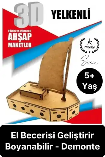 Özel Üretim 3 Boyutlu Minyatür Ham Ahşap Maket Boyanabilir Eğitici Öğretici Motor Beceri Hobi Oyun