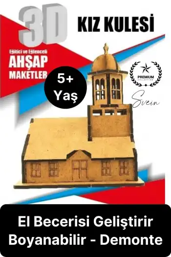 Özel Üretim 3 Boyutlu Minyatür Ham Ahşap Maket Boyanabilir Eğitici Öğretici Motor Beceri Hobi Oyun