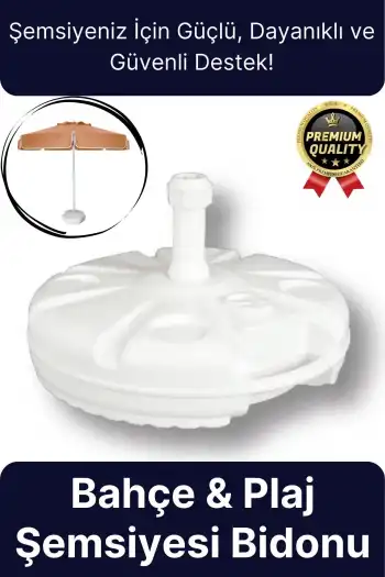 Yeni Seri Pratik Uzun Ömürlü Büyük Boy Dayanıklı Plastik 49x9 cm Plaj Kamp Bahçe Şemsiyesi Bidonu