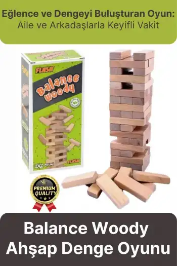 Premium Eğlence Parti Etkinlik Aile Strateji Koordinasyon Gelişimi Balance Woody Ahşap Denge Oyunu