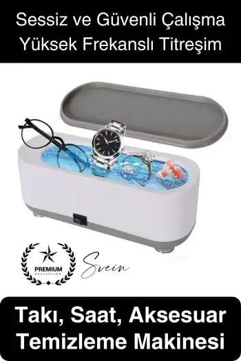 Ultrasonik Çok Fonksiyonlu Yüksek Titreşimli Yıkama Takı Saat Aksesuar Gözlük Temizleme Makinesi Usb