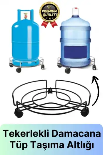 Çok Fonksiyonlu Dayanıklı Kaymaz Yapı Metal Ağır Yükler Tekerlekli Saksı Damacana Tüp Taşıma Altlığı