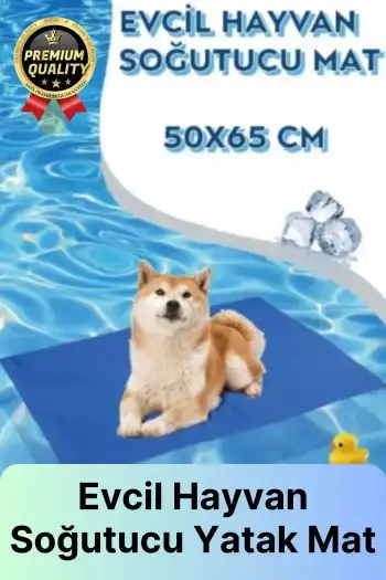 Çok Amaçlı Jel Dolgulu Kendinden Serinletici Evcil Hayvan Kedi Köpek Soğutucu Yatak Mat 50x65 cm