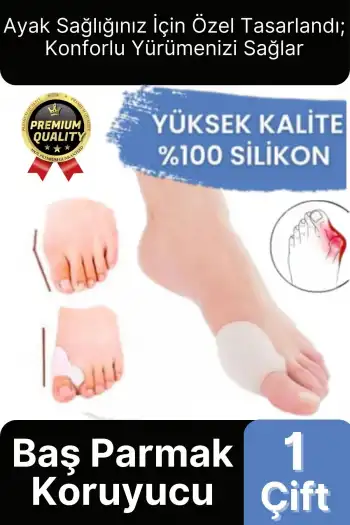 Yüksek Kalite Yumuşak Halluks Valgus Makaralı Bunyon Silikon Ayak Başparmak Kemik Koruyucu 1 Çift