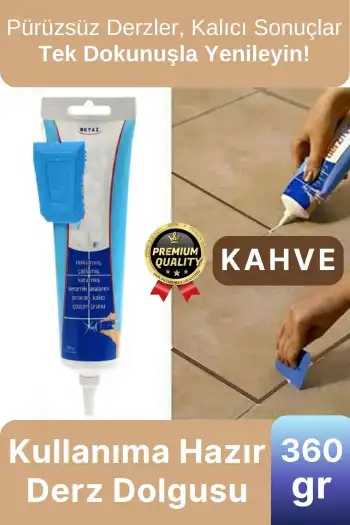 Profesyonel Kolay Kullanıma Hazır Zemin Duvar Onarma Gaga Uçlu Tüp Fayans Arası Derz Dolgu Kahve