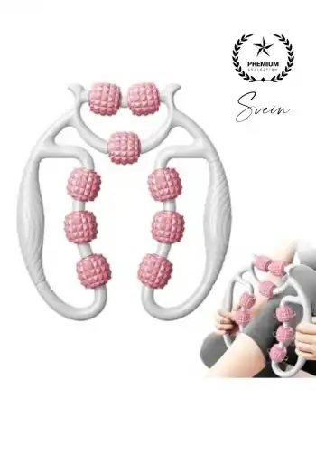 9 Tekerlekli Profesyonel Lenf Drenaj Masaj Rulosu Çift Yönlü Basınç Ayarlı Cihaz