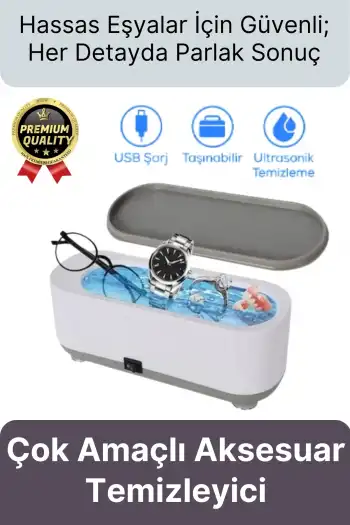 Çok Fonksiyonlu Titreşimli Usb Kablolu 5V Güçlü Aksesuar Takı Saat Gözlük Makyaj Temizleme Makinesi