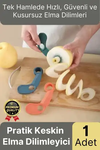 Çok Amaçlı Kullanım Pratik Dayanıklı Plastik Sağlam Kaymaz Keskin Şekilli Elma Dilimleme Aparatı