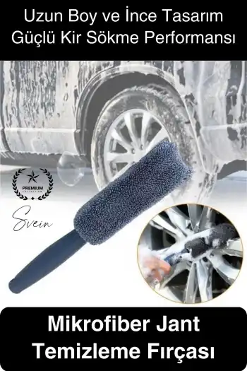 #Mikrofiber Jant Temizleme Fırçası Mikrofiber Detaylı Temizlik Çizmez Oto Lastik Yumuşak Detailing