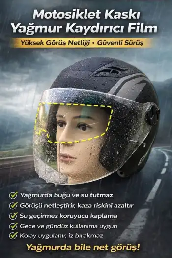#KaplamaFilm Motorsiklet Görüş Netliği Kaza Riski Önleyici Su İtici Buğu Önleyici Kaplama Film