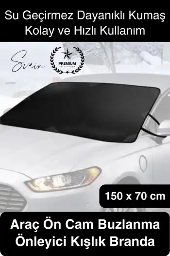 #Branda Araç Ön Cam Buzlanma Önleyici Kışlık Branda Don Koruyucu Cam Örtüsü Katlanabilir Su Geçirmez