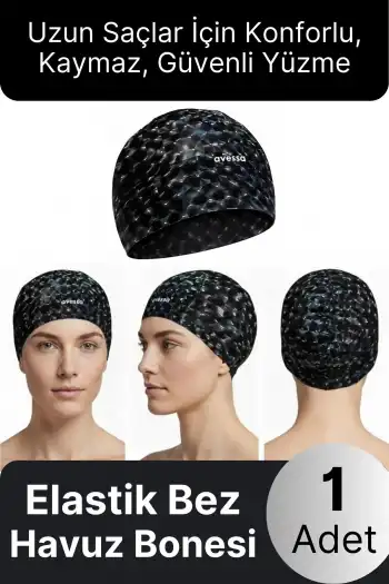 #Bone Konforlu Tasarım Su Geçirmez Kaymaz Spor Yüzücü Havuz Deniz Şapkası Elastik Bez Yüzme Bonesi