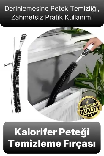 #Fırça Pratik Temizlik Toz Kir Arındırma Uzun Esnek Gövde Kalorifer Peteği Temizleme Fırçası 60 cm