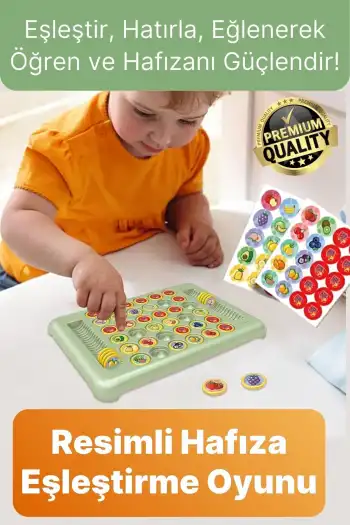#Oyun Odaklanma Dikkat Çocuk Aile Meyve Temalı Renkli Eğitici Eğlenceli Hafıza Eşleştirme Oyunu