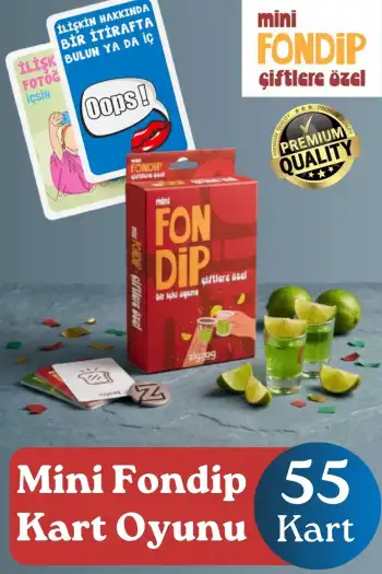 #KartOyunu Çiftlere Özel Yetişkin Eğlenceli Romantik İnteraktif Deneyim Fondip Mini Shot Kart Oyunu