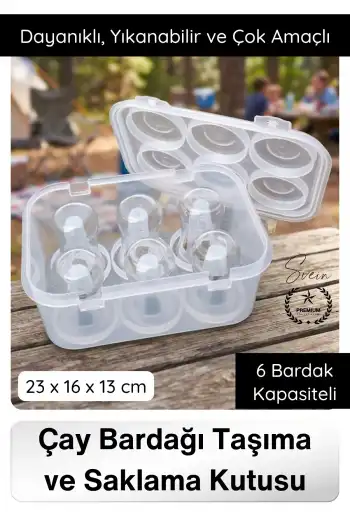 #ÇayBardağı Çay Bardağı Taşıma ve Saklama Kutusu Organizer Pratik Bardak Düzenleyici Kamp Piknik