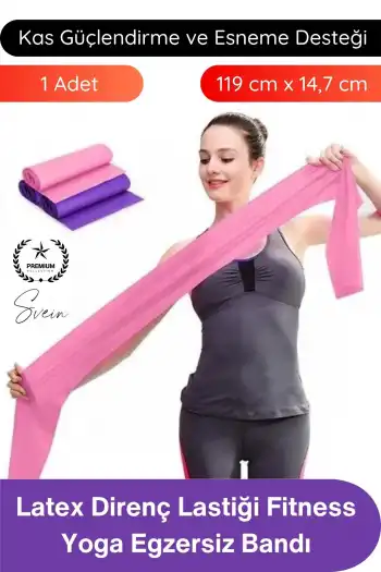 #PilatesBandı Pilates Bandı Latex Direnç Lastiği Fitness Yoga Egzersiz Esneme Kas Güçlendirme Spor Bandı Dayanıklı Elastik Antrenman Pilates Aerobik Isınma Ev Spor Ekipmanı 119x14.7 cm