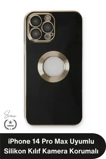 #Kılıf iPhone 14 Pro Max Uyumlu Silikon Kılıf Darbe Korumalı Kamera Lens Çerçeveli Esnek Yumuşak Dokulu Kaymaz Yüzeyli Çizilmeye Dayanıklı İnce Tasarım Koruyucu Telefon Kapak