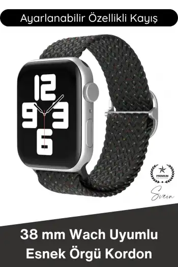 #Kordon Apple Watch Uyumlu Örgü Akıllı Saat Kordonu Ayarlanabilir Esnek Nefes Alabilir Yumuşak Dokulu Spor Günlük Kullanım Elastik Kayış Hafif Dayanıklı Modern Bileklik Aksesuarı