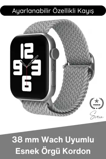 #Kordon Apple Watch Uyumlu Örgü Akıllı Saat Kordonu Ayarlanabilir Esnek Nefes Alabilir Yumuşak Dokulu Spor Günlük Kullanım Elastik Kayış Hafif Dayanıklı Modern Bileklik Aksesuarı