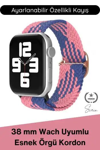 #Kordon Apple Watch Uyumlu Örgü Akıllı Saat Kordonu Ayarlanabilir Esnek Nefes Alabilir Yumuşak Dokulu Spor Günlük Kullanım Elastik Kayış Hafif Dayanıklı Modern Bileklik Aksesuarı