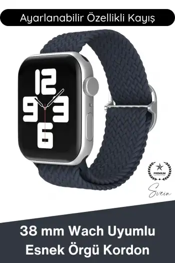 #Kordon Apple Watch Uyumlu Örgü Akıllı Saat Kordonu Ayarlanabilir Esnek Nefes Alabilir Yumuşak Dokulu Spor Günlük Kullanım Elastik Kayış Hafif Dayanıklı Modern Bileklik Aksesuarı