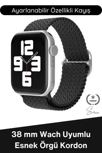#Kordon Apple Watch Uyumlu Örgü Akıllı Saat Kordonu Ayarlanabilir Esnek Nefes Alabilir Yumuşak Dokulu Spor Günlük Kullanım Elastik Kayış Hafif Dayanıklı Modern Bileklik Aksesuarı