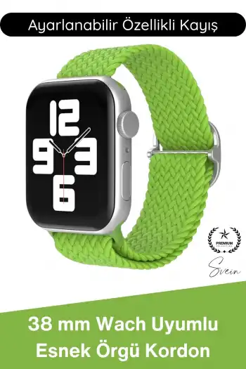 #Kordon Apple Watch Uyumlu Örgü Akıllı Saat Kordonu Ayarlanabilir Esnek Nefes Alabilir Yumuşak Dokulu Spor Günlük Kullanım Elastik Kayış Hafif Dayanıklı Modern Bileklik Aksesuarı