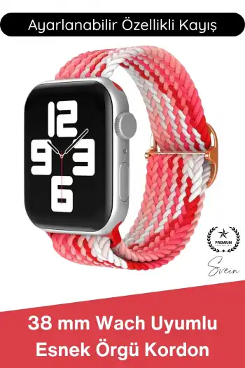 #Kordon Apple Watch Uyumlu Örgü Akıllı Saat Kordonu Ayarlanabilir Esnek Nefes Alabilir Yumuşak Dokulu Spor Günlük Kullanım Elastik Kayış Hafif Dayanıklı Modern Bileklik Aksesuarı