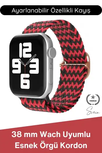 #Kordon Apple Watch Uyumlu Örgü Akıllı Saat Kordonu Ayarlanabilir Esnek Nefes Alabilir Yumuşak Dokulu Spor Günlük Kullanım Elastik Kayış Hafif Dayanıklı Modern Bileklik Aksesuarı