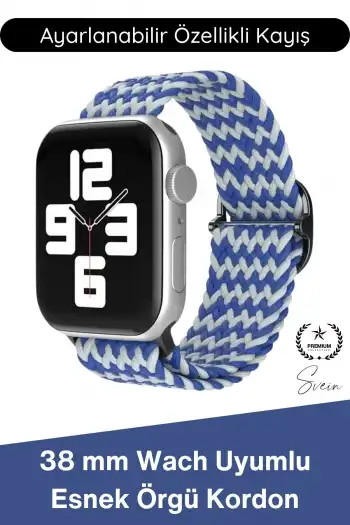 #Kordon Apple Watch Uyumlu Örgü Akıllı Saat Kordonu Ayarlanabilir Esnek Nefes Alabilir Yumuşak Dokulu Spor Günlük Kullanım Elastik Kayış Hafif Dayanıklı Modern Bileklik Aksesuarı